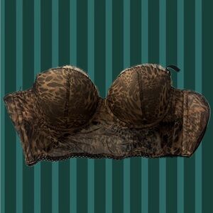 Leopard Print Bra with straps